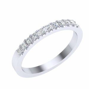 Prsten sa brilijantima od belog zlata