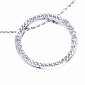 Privezak krug sa brilijantima