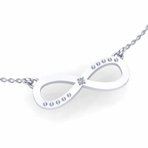 Ogrlica beskonačno sa brilijantom