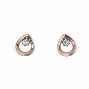 Nežne minđuše sa brilijantom