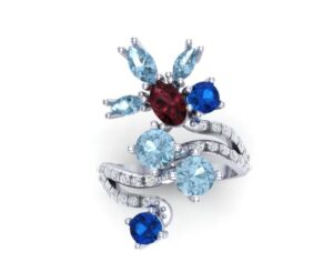 Unikatan prsten sa dragim kamenjem