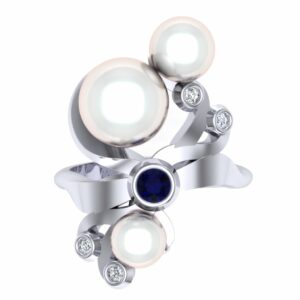 Unikatan prsten sa biserima