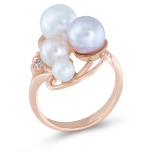 Elegantan prsten sa biserima