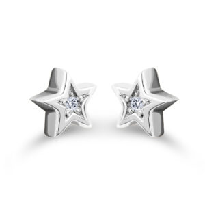 Minđuše zvezdice sa brilijantima