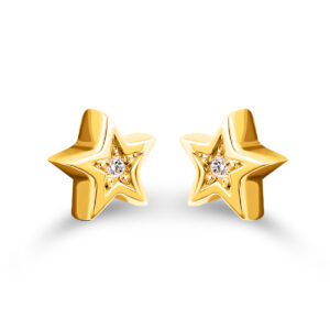 Minđuše zvezdice sa brilijantima