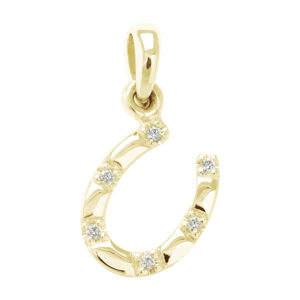 Privezak potkovica sa brilijantima