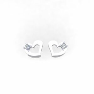 Minđuše srca sa brilijantima