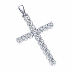 Privezak krst sa brilijantima