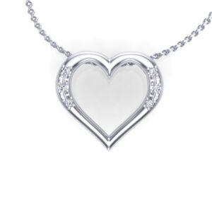 Privezak srce sa brilijantima