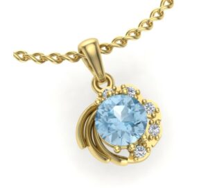 Privezak sa topazom Xmv7654