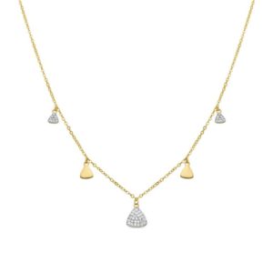 Moderna ogrlica sa pozlatom