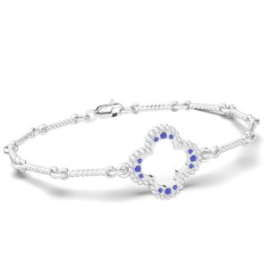 Narukvica sa brilijantima i safirima