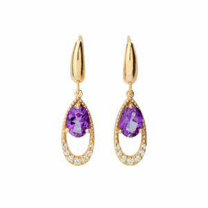 Dijamantske mindjuse sa topazima