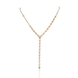 Ogrlica roze zlato sa dijamantima