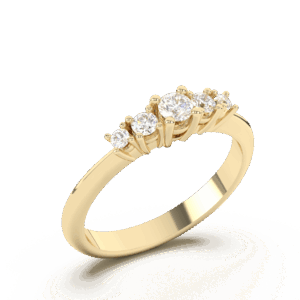 Verenički prsten sa 5 brilijanata