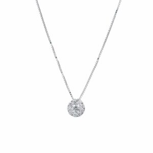 Elegantna ogrlica sa dijamantskim priveskom